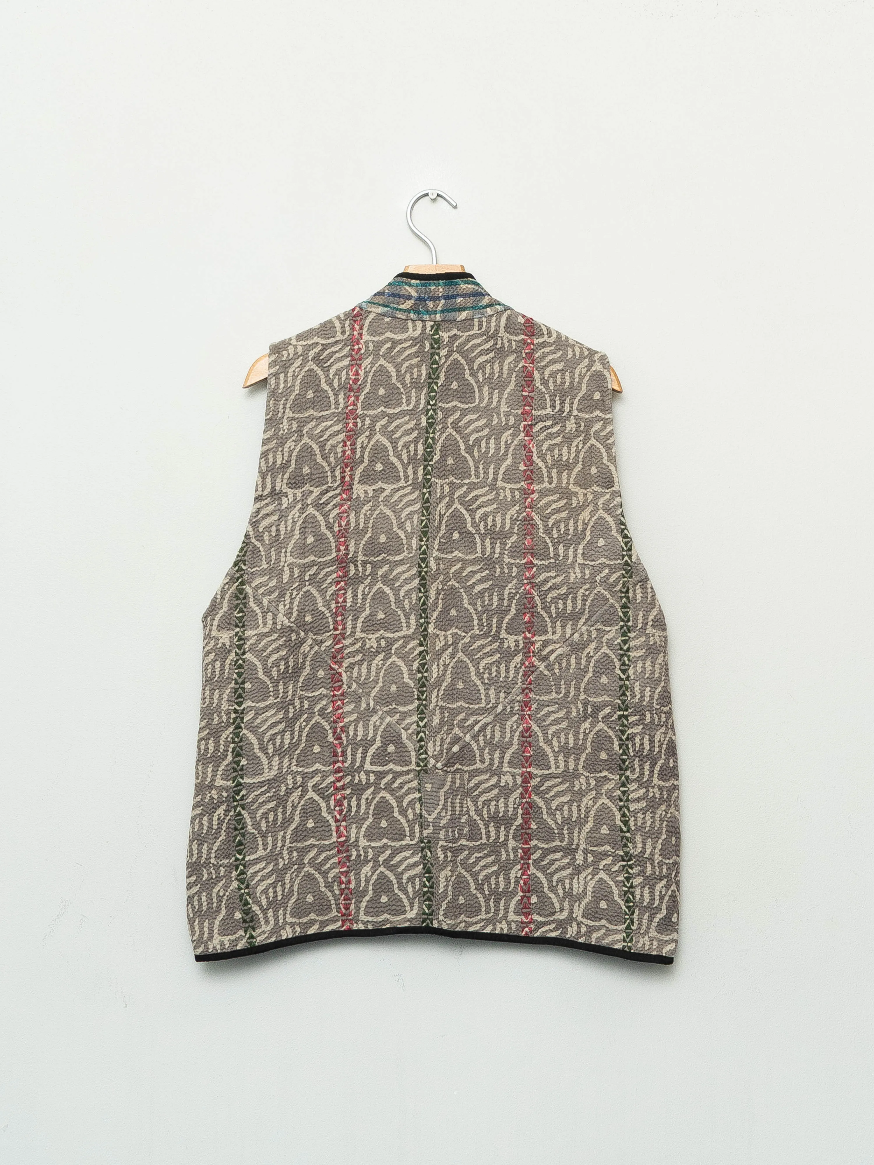 The Ladhiya Quilted Plant Dyed Kantha Vest