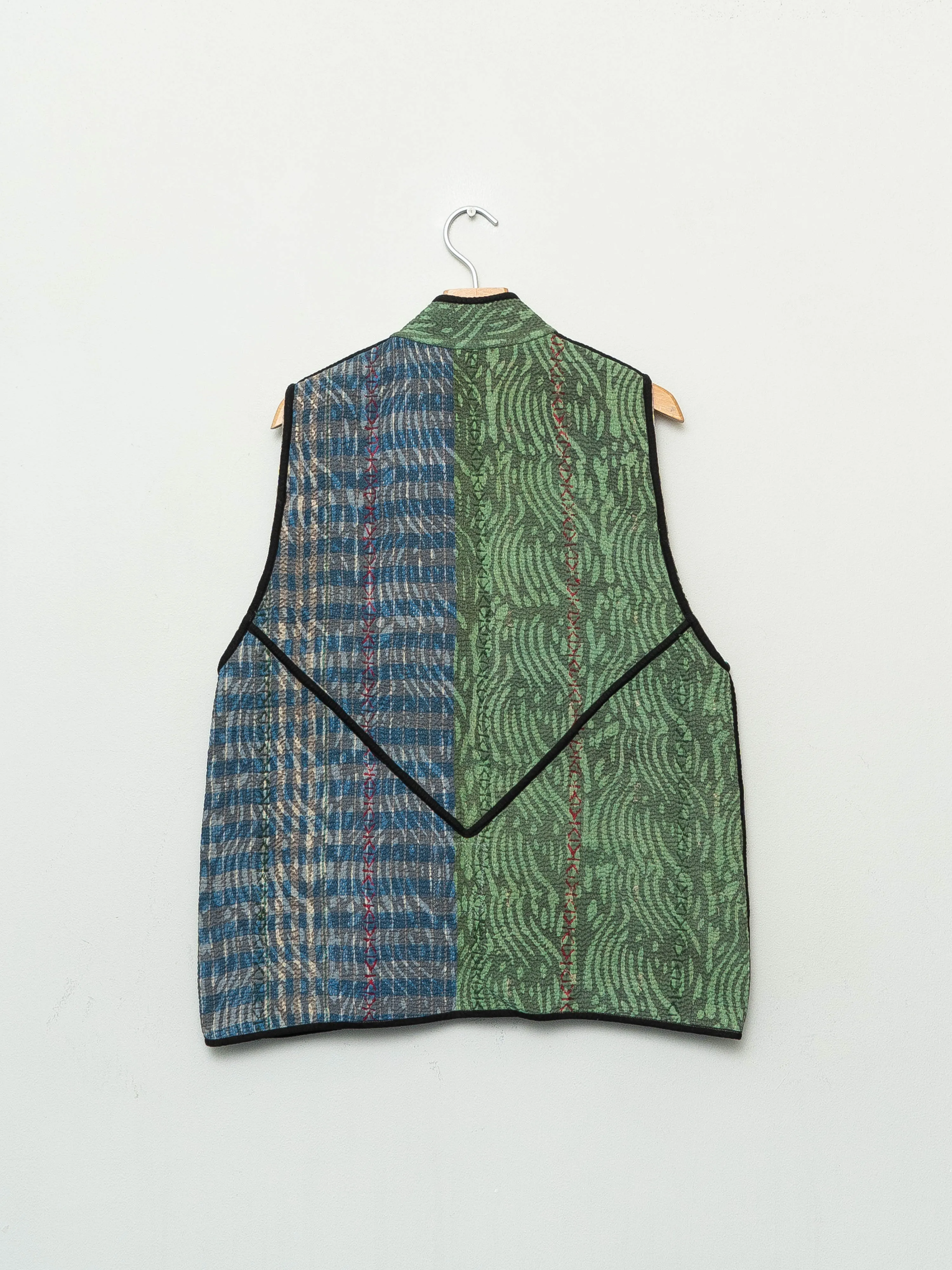 The Ladhiya Quilted Plant Dyed Kantha Vest