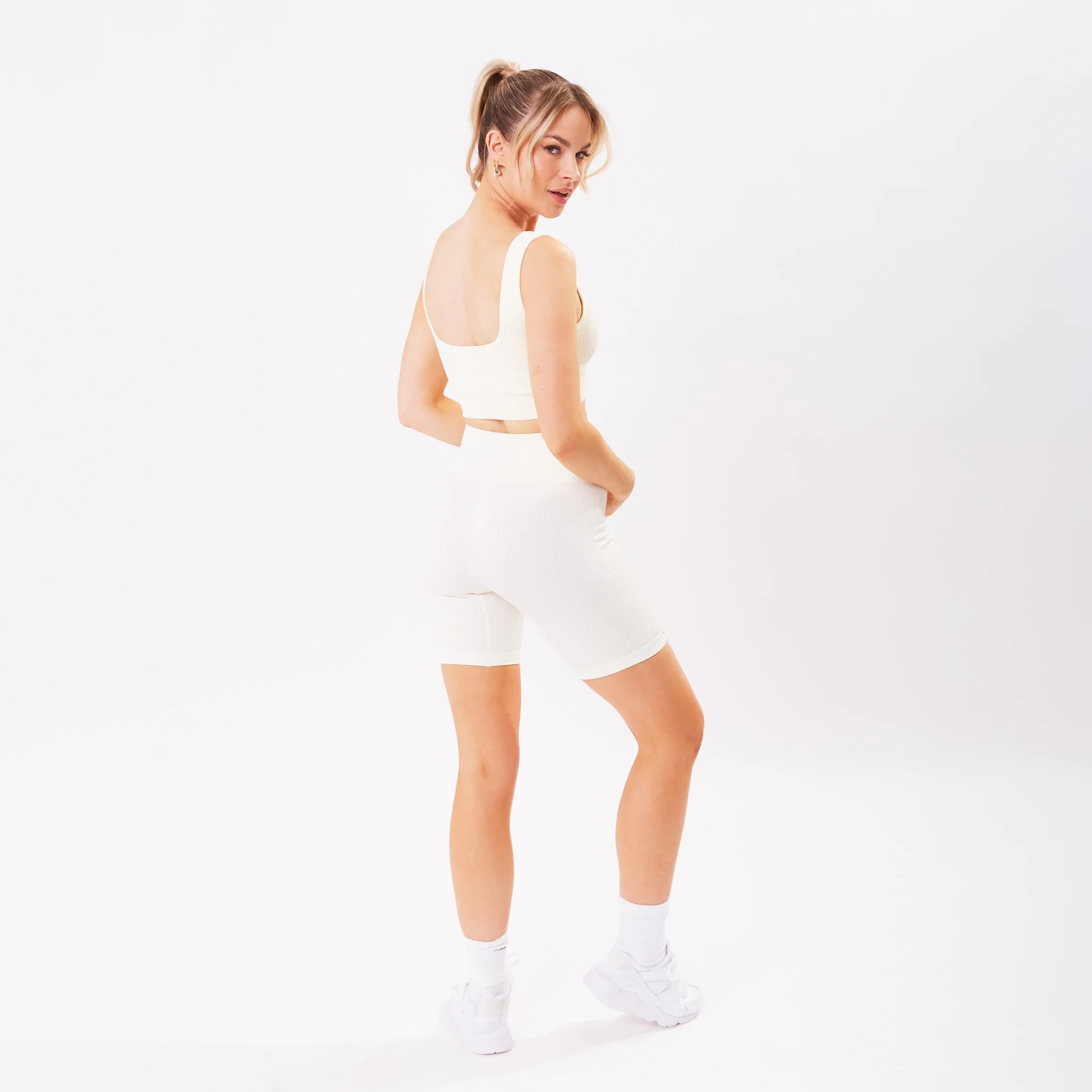 The Luxe Ribbed Cycling Shorts