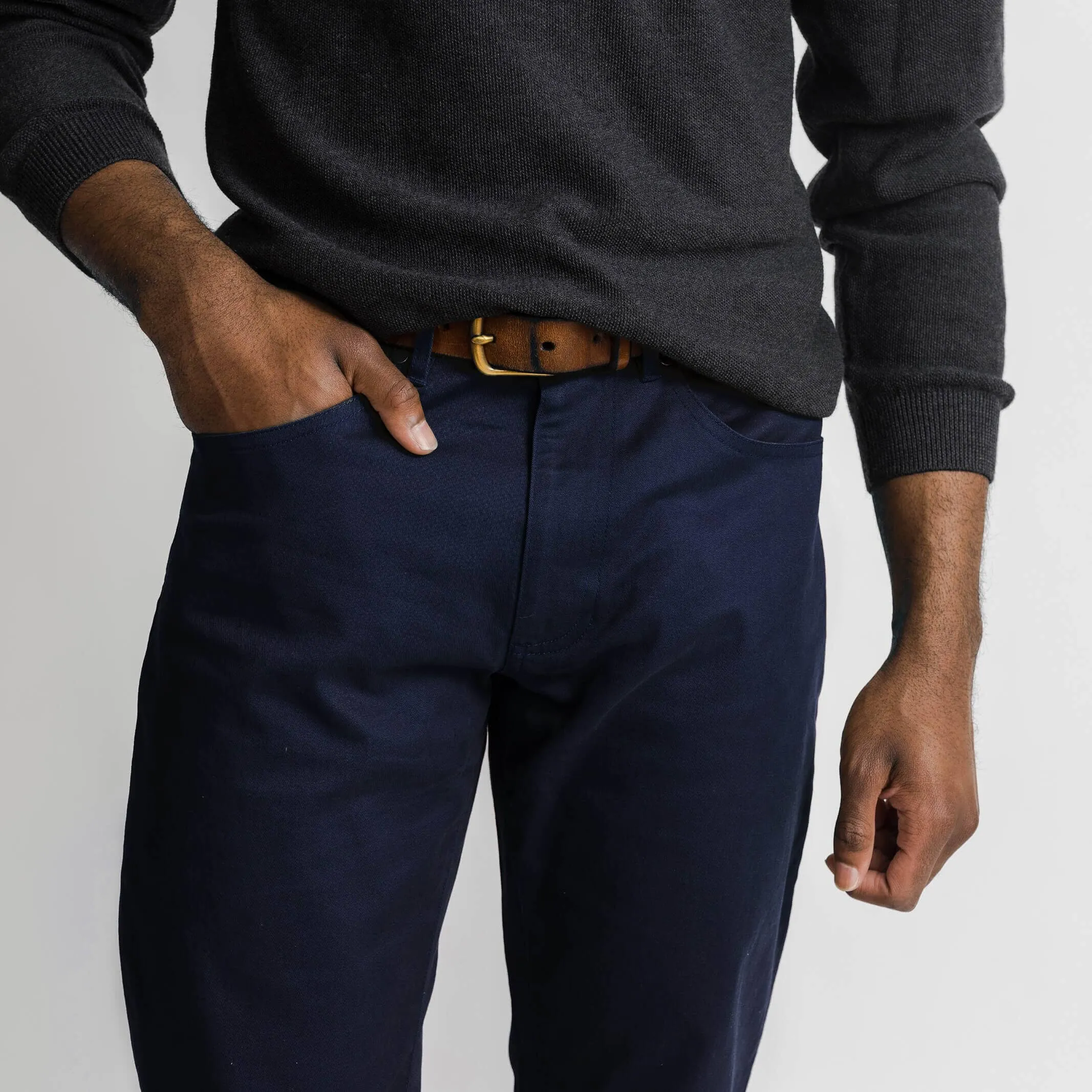 The Navy Franklin 5 Pocket Custom Pant