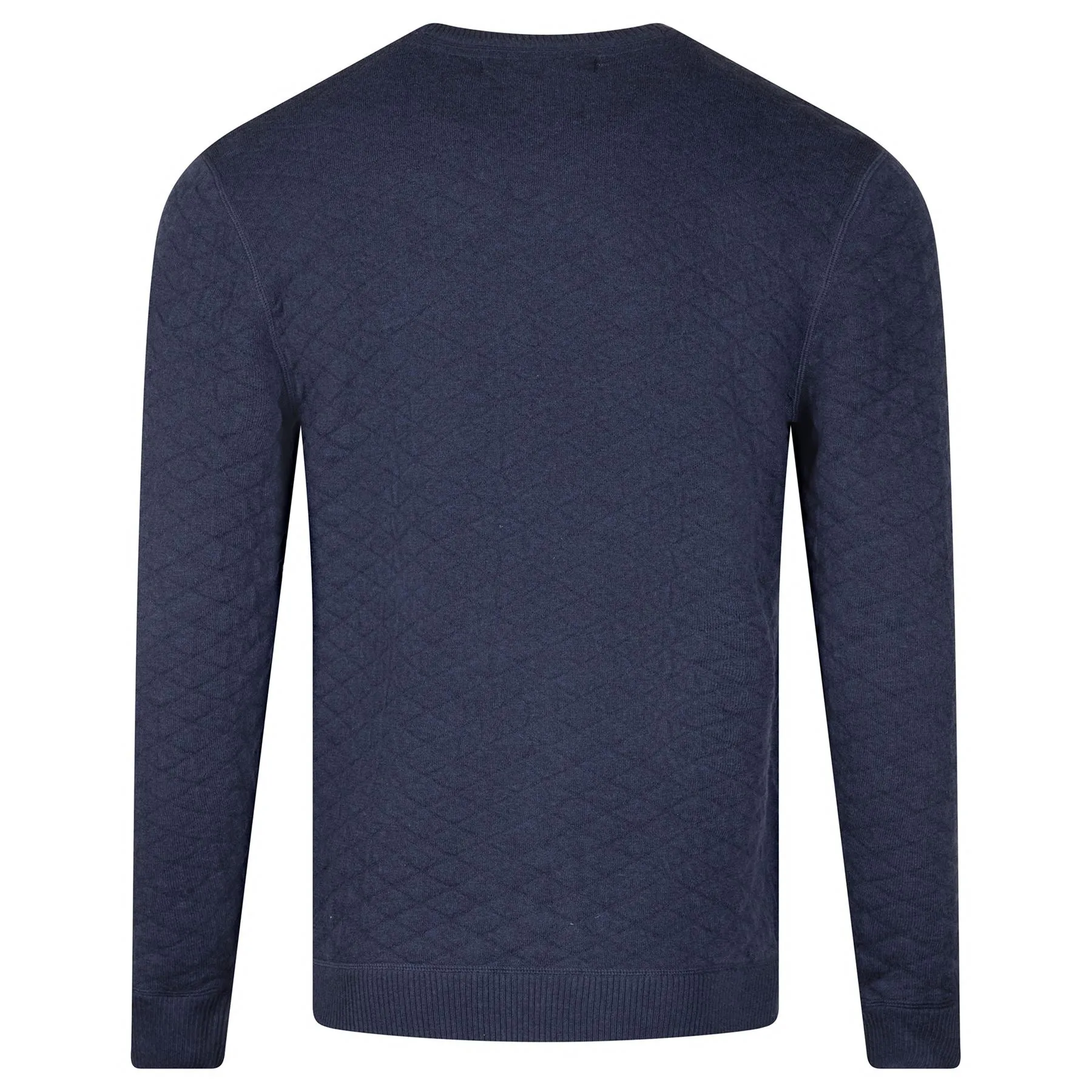 The Ward Crewneck Sweater Heathered Navy - SS24