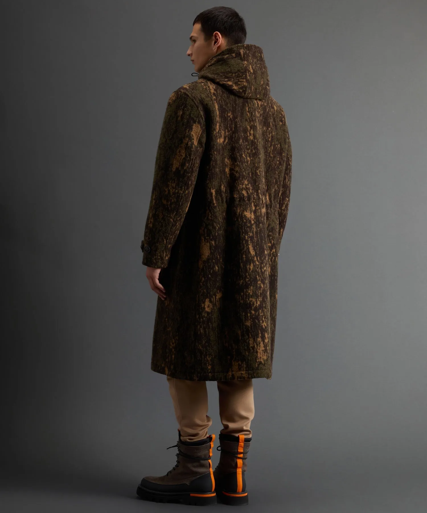 Todd Snyder X Woolrich Camo Tree Topcoat