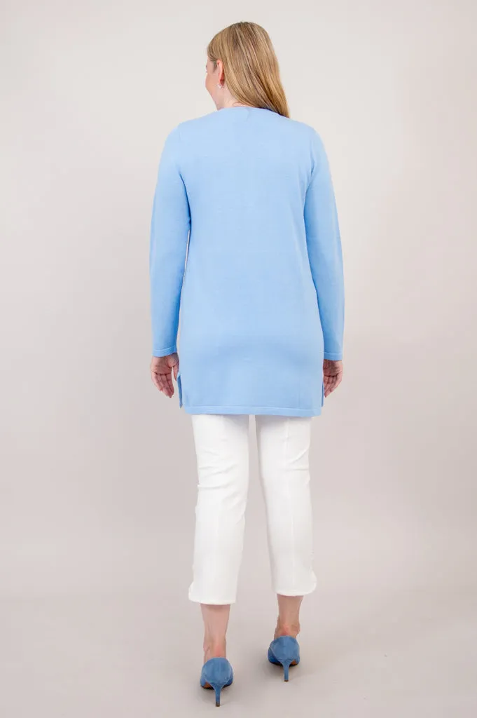 Tommy Cardigan, Blue, Cotton