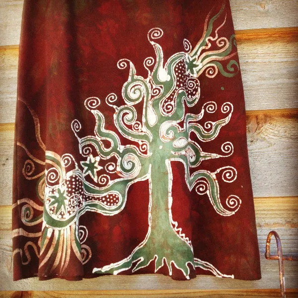 Trees for the Forest Organic Cotton Batik Dress