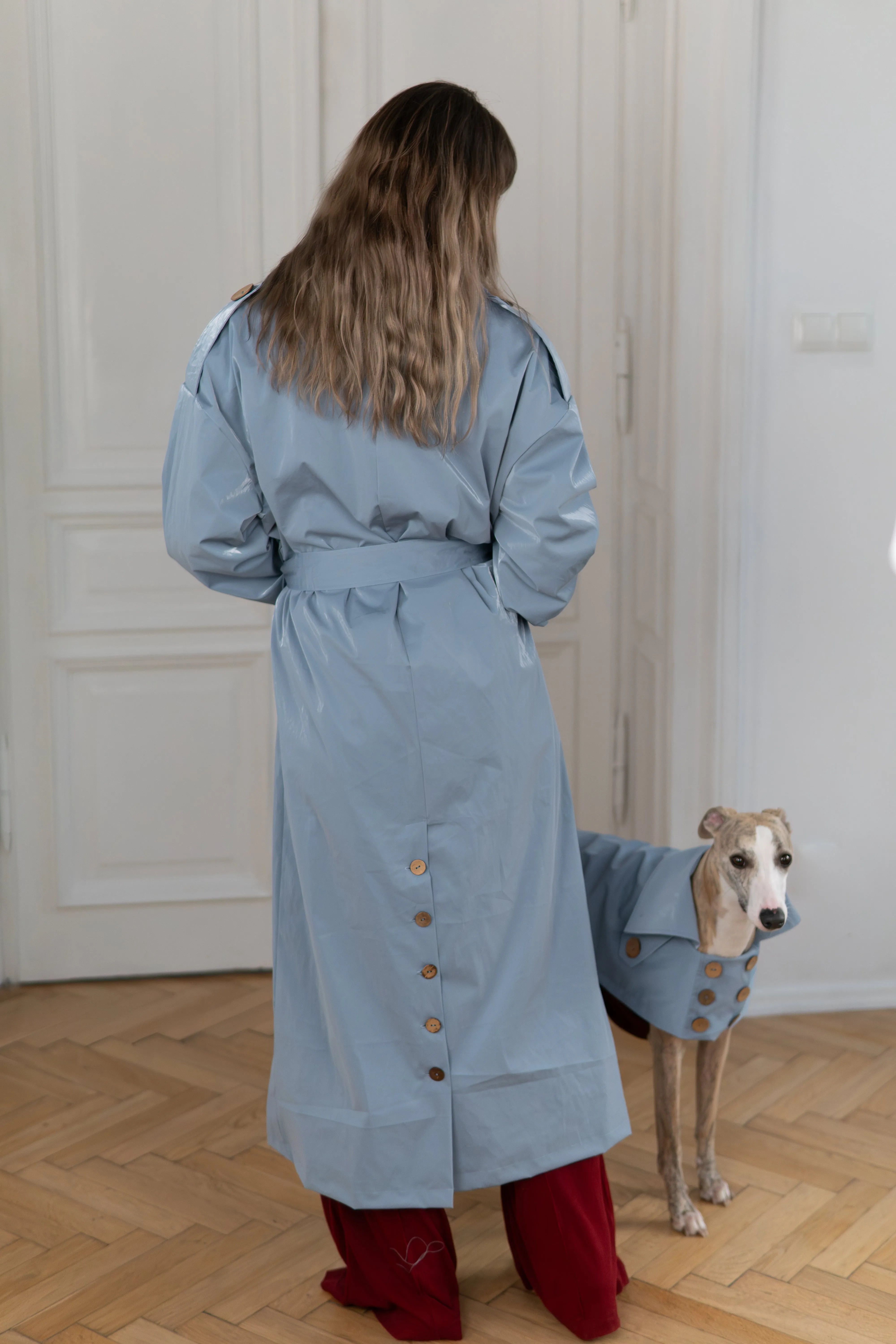 Trench Coat - Light Blue