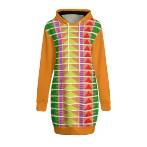 Tribe 2 Women's Long Hoodie | Interlock Fabric