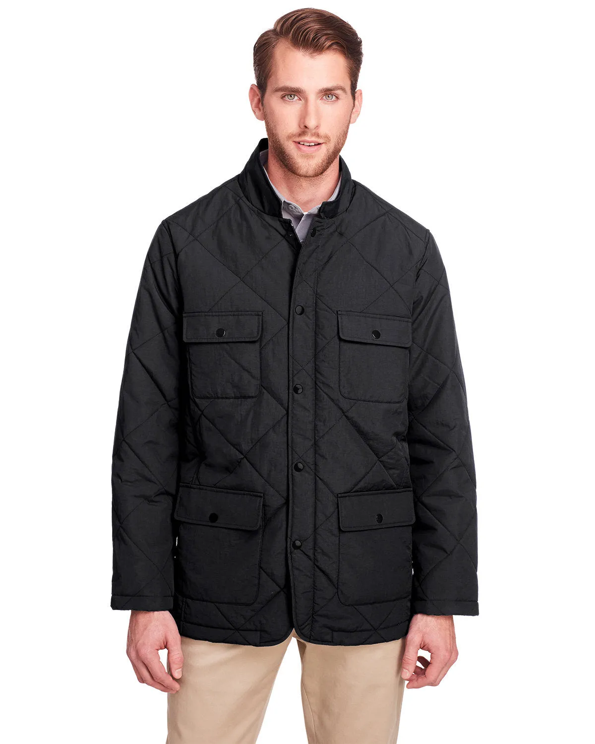 UltraClub UC708 Men's Dawson Quilted Hacking Jacket