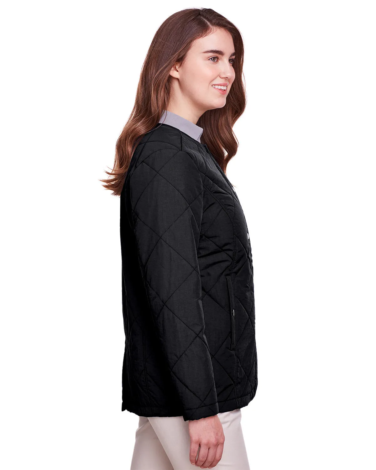 UltraClub UC708W Ladies' Dawson Quilted Hacking Jacket