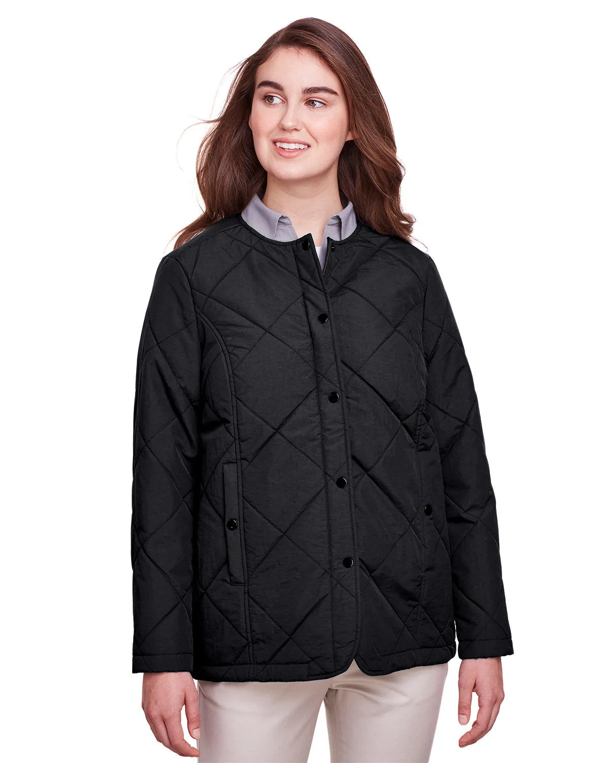 UltraClub UC708W Ladies' Dawson Quilted Hacking Jacket