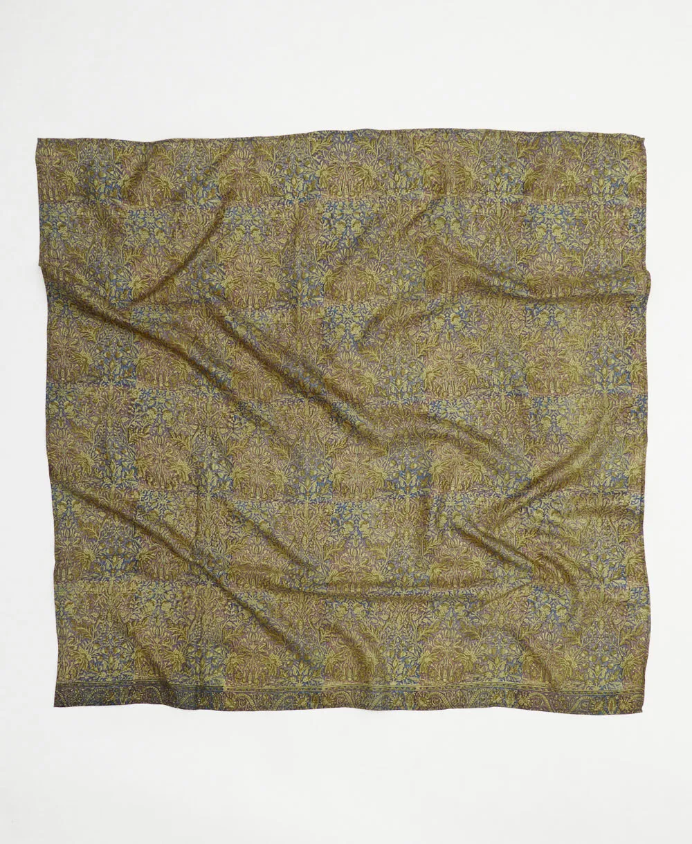 Vintage Silk Square Scarf - No. 240726