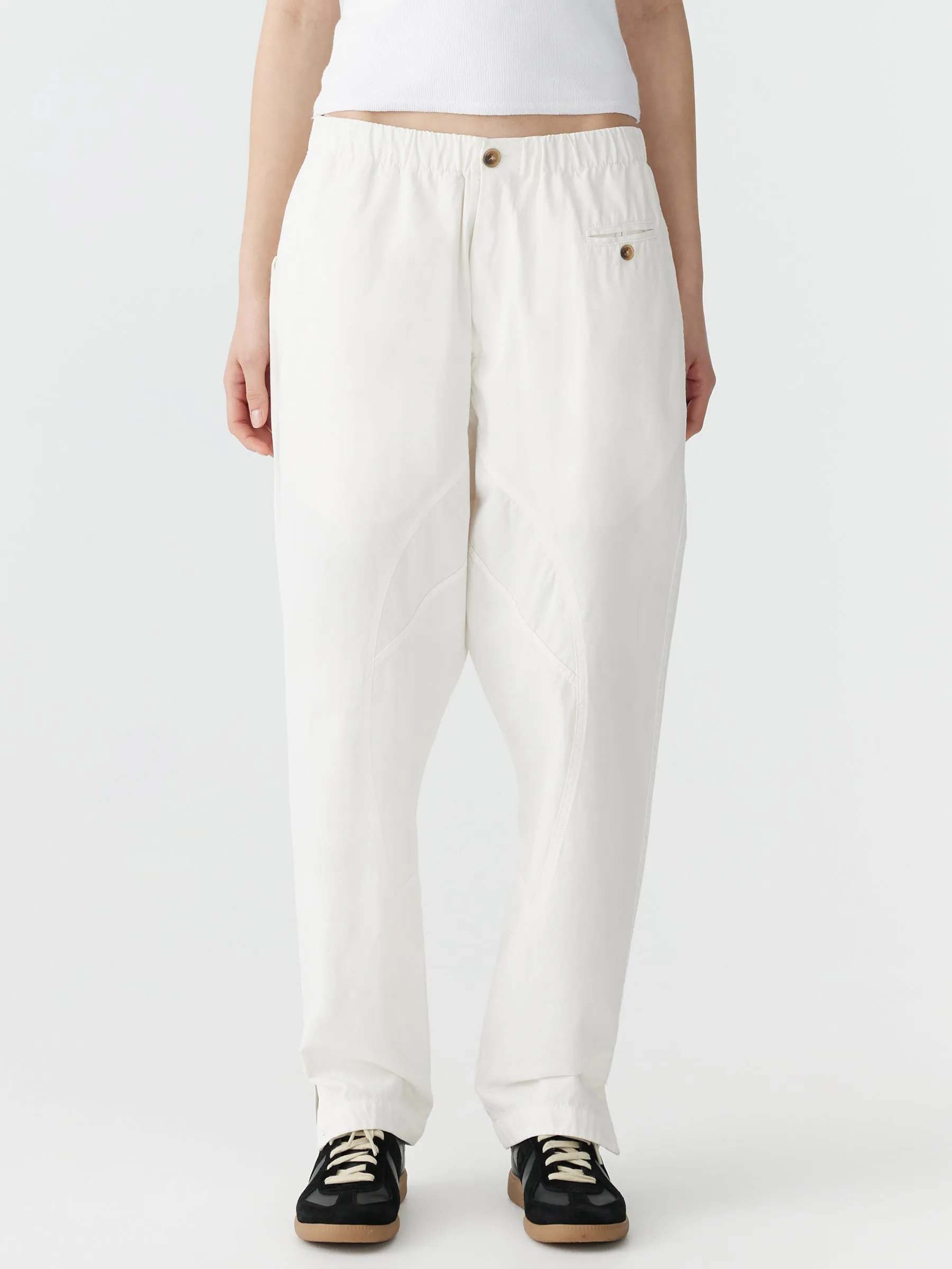 voluminous cotton canvas pant