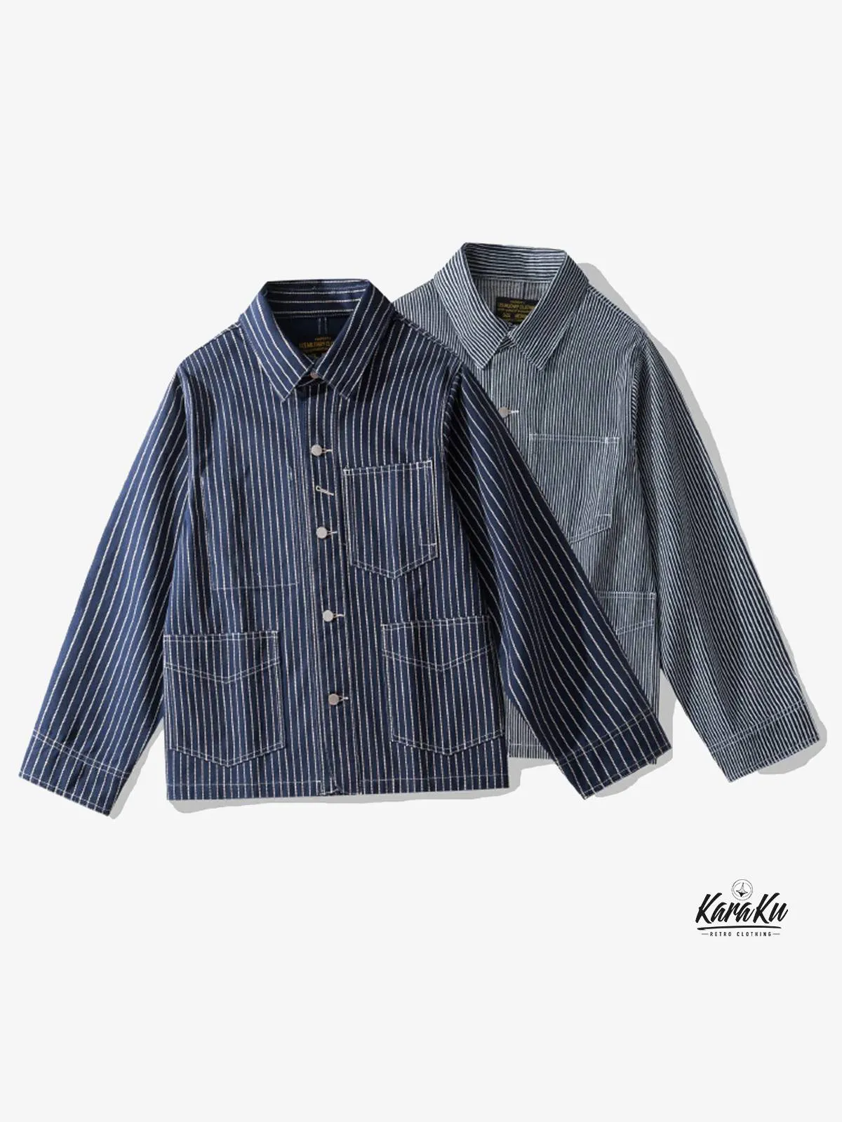 Wabash Stripe Denim Work Jacket