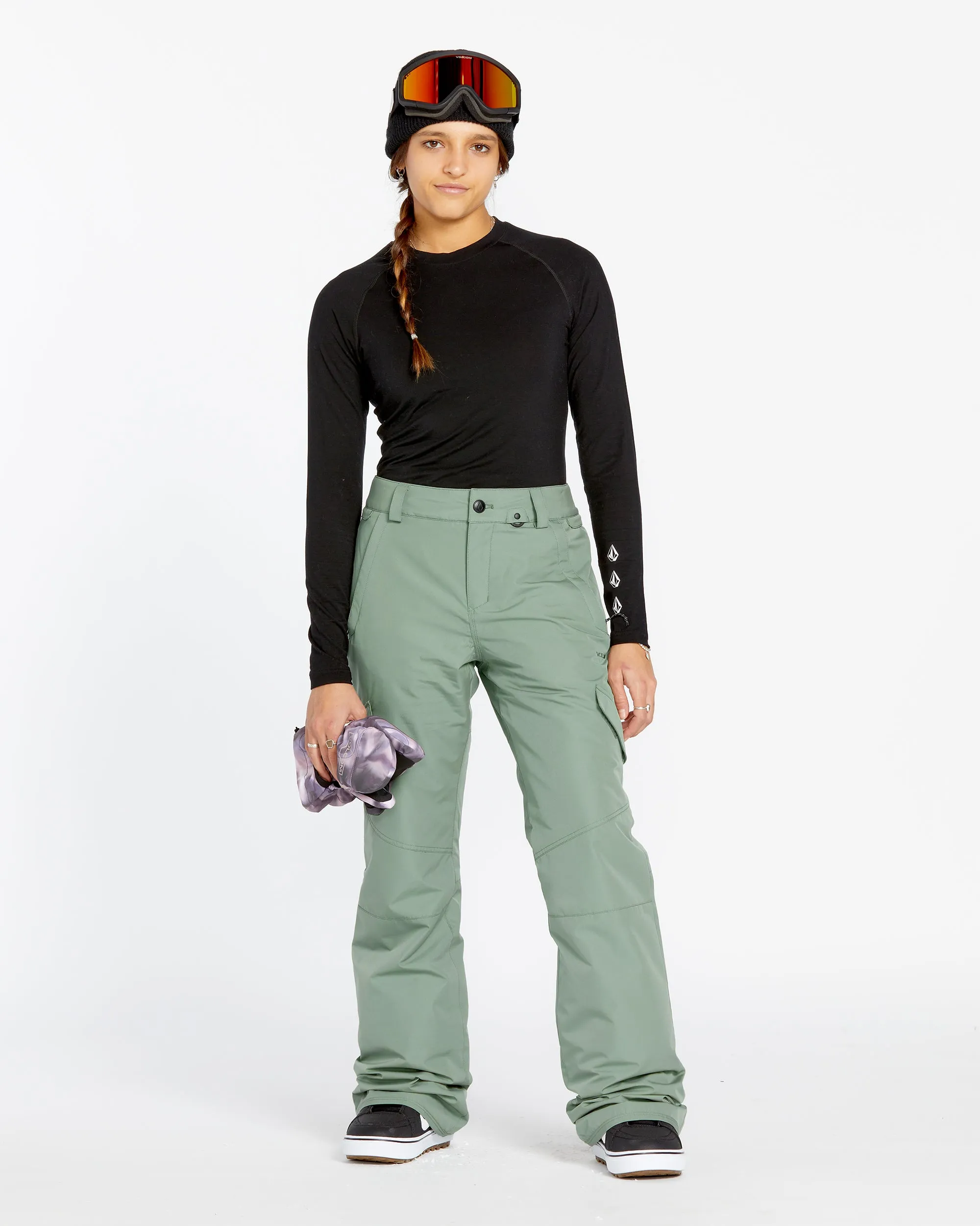 Womens Bridger Insulated Pants - Lichen Green