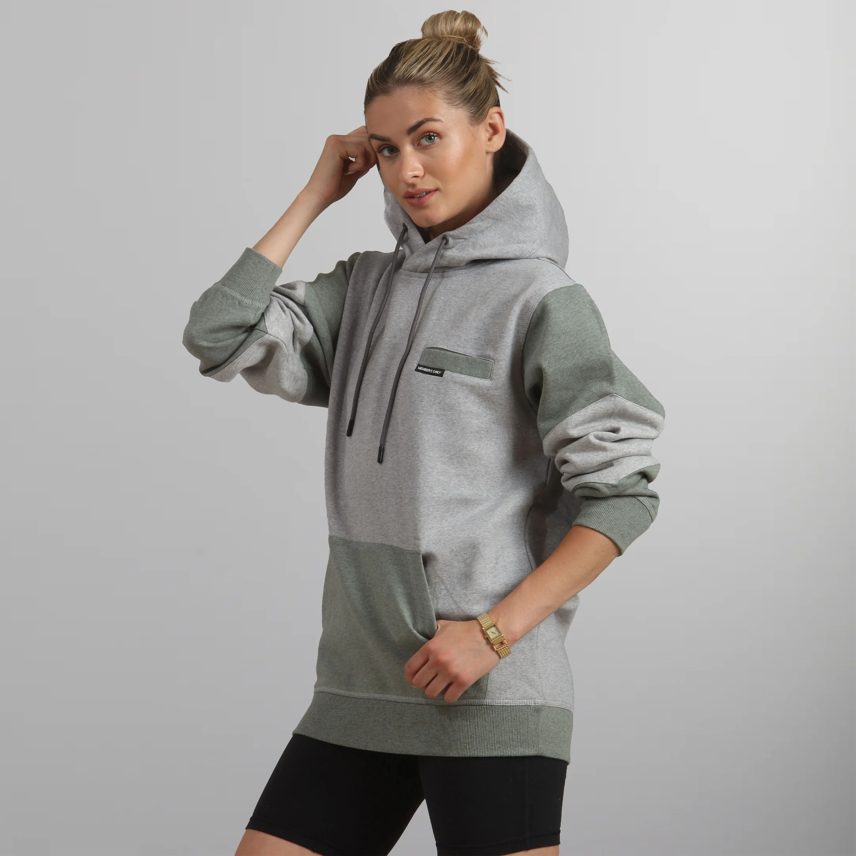 Women's Drew Colorblock Oversized  Hooded Sweatshirt