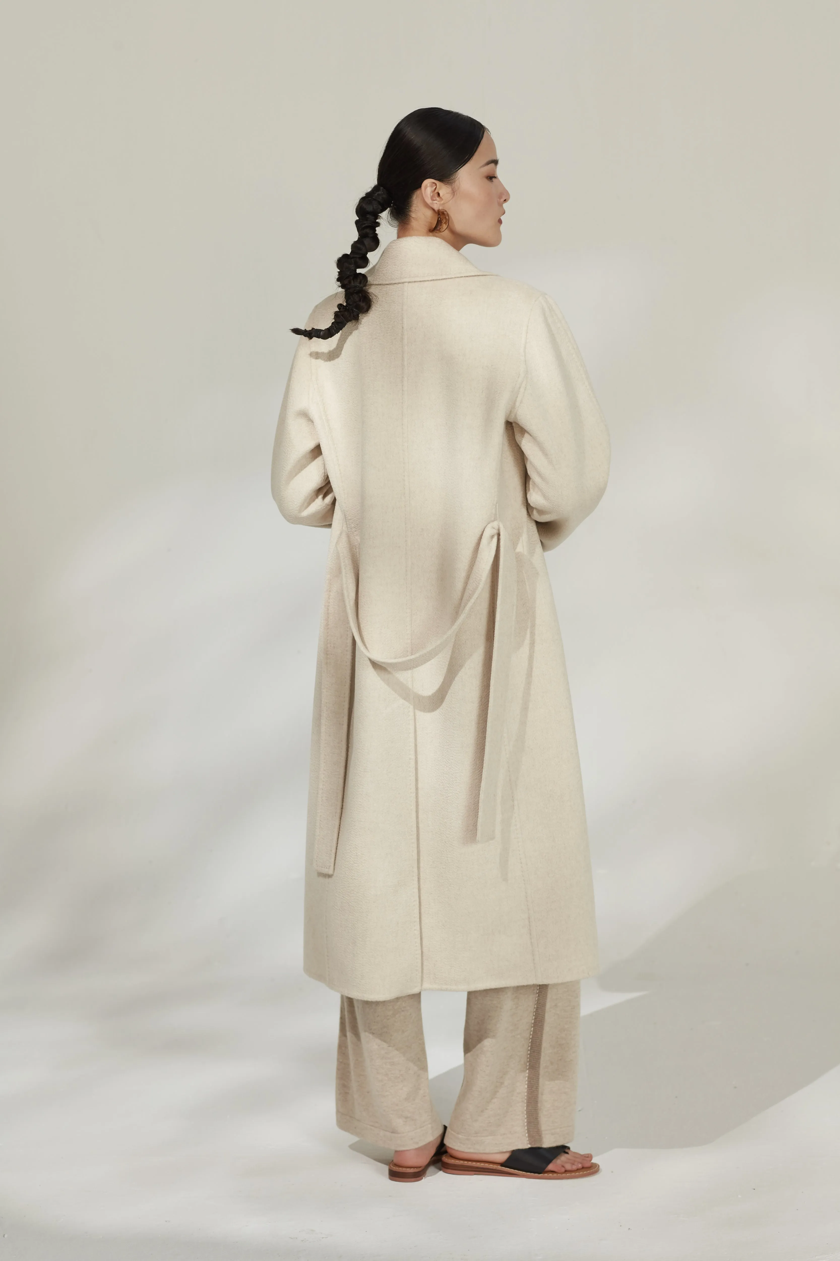 Women's long cashmere coat