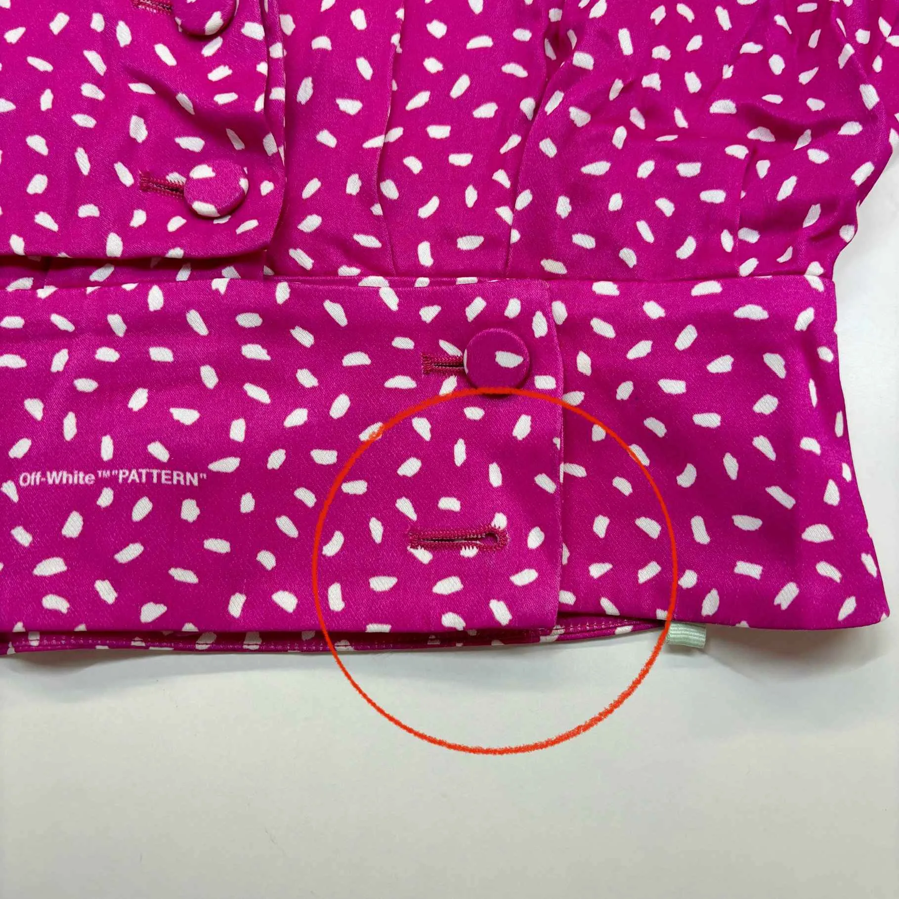 Women's Polka Dot Logo Top Pink Size XS