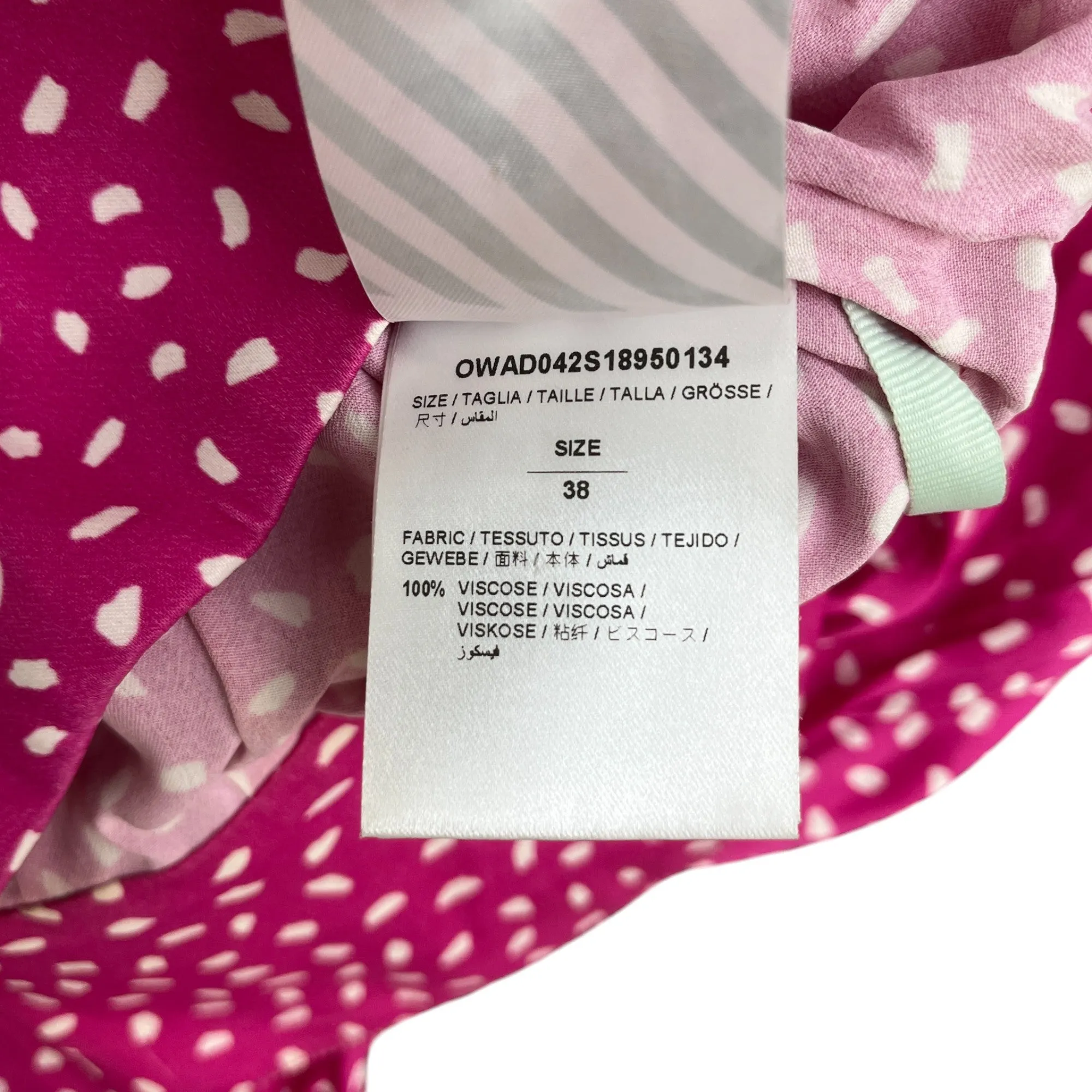 Women's Polka Dot Logo Top Pink Size XS