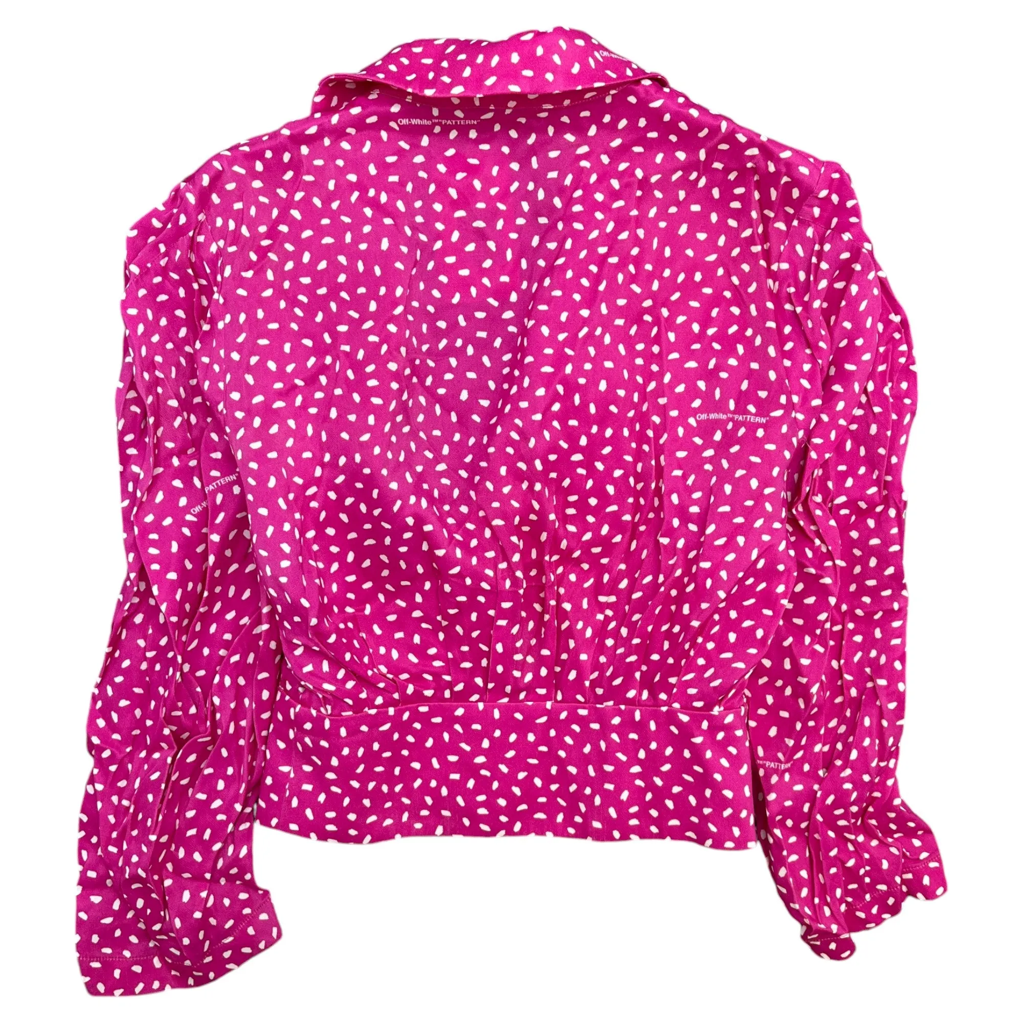 Women's Polka Dot Logo Top Pink Size XS