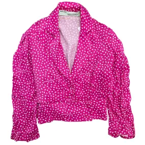 Women's Polka Dot Logo Top Pink Size XS