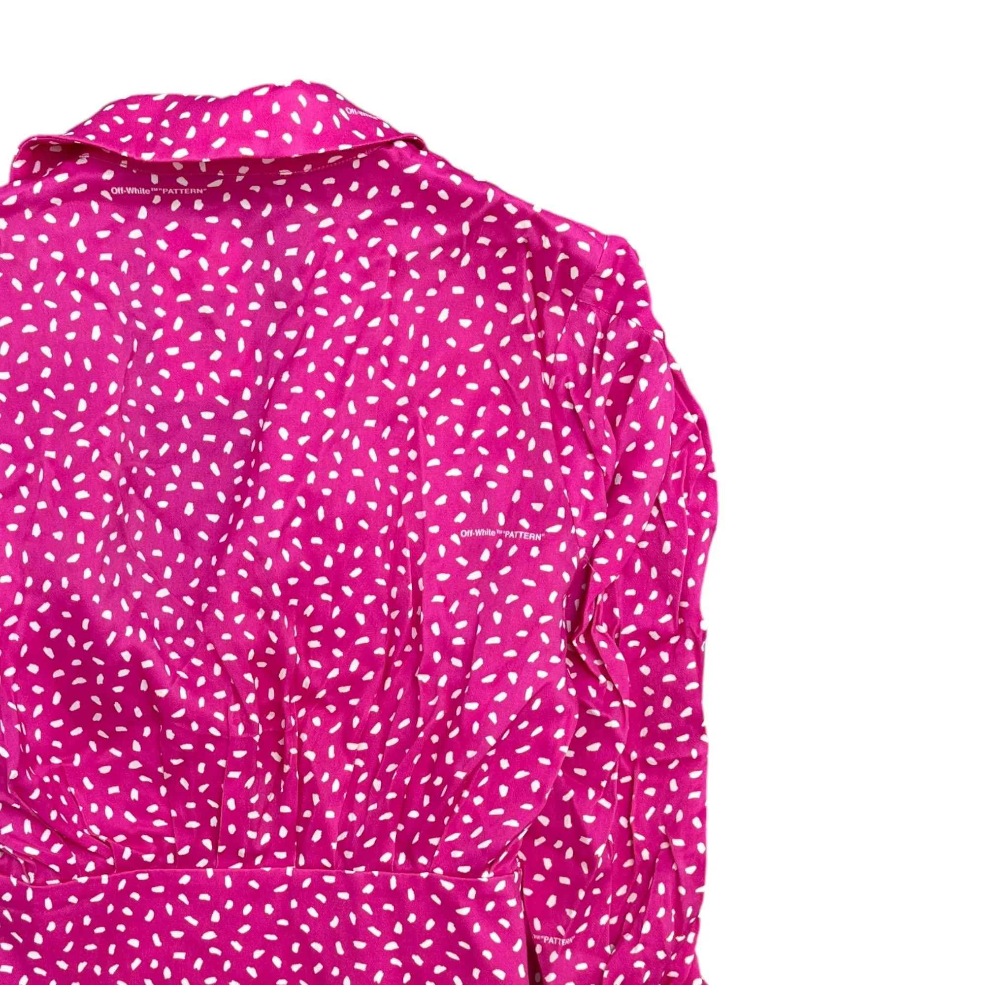 Women's Polka Dot Logo Top Pink Size XS