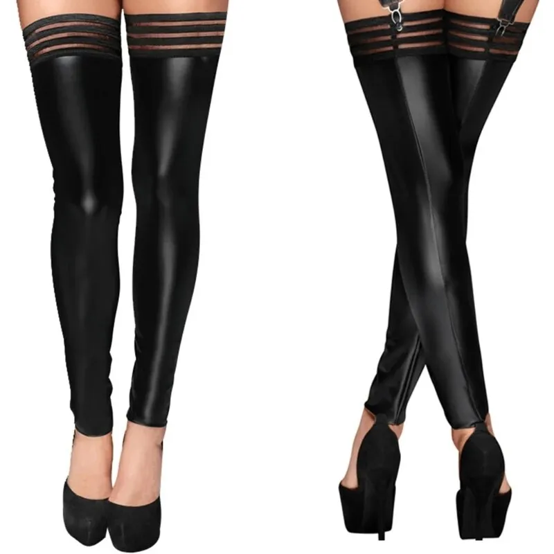 Women's Sexy Faux-Leather Leggings