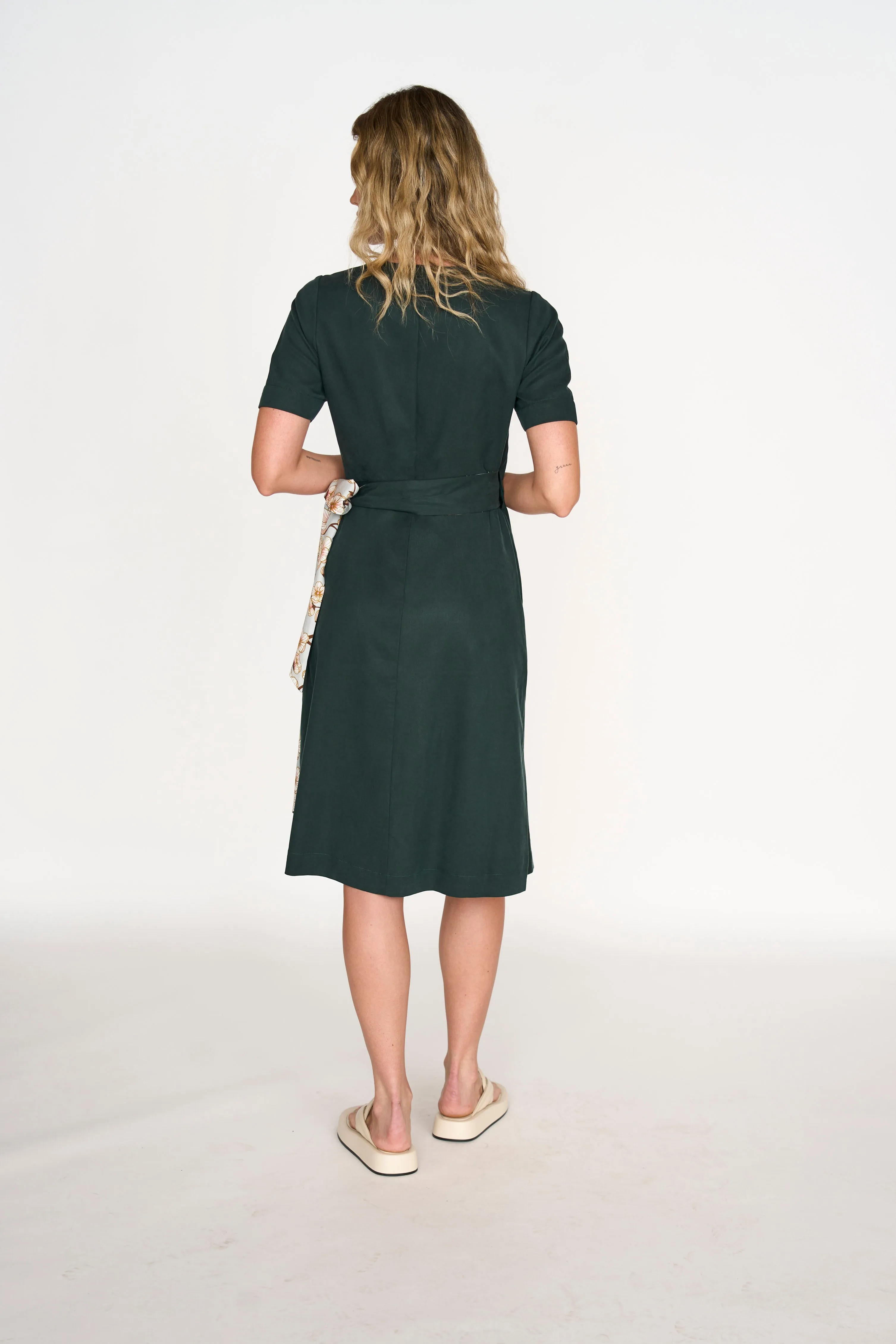 Wrap Me Up Dress - Hunter Green (XS - 2XL)