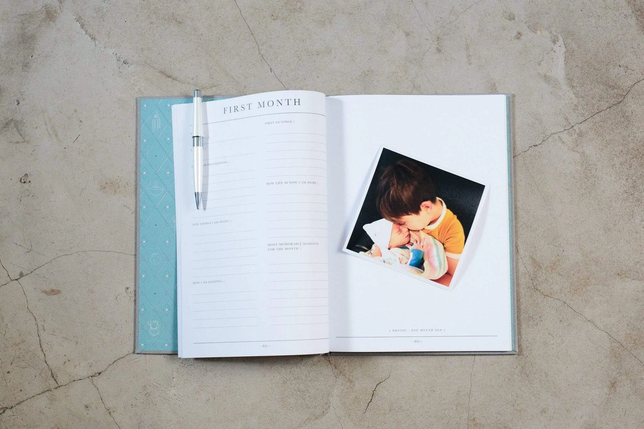 Write to Me Baby Journal -Birth to Five Years- Grey