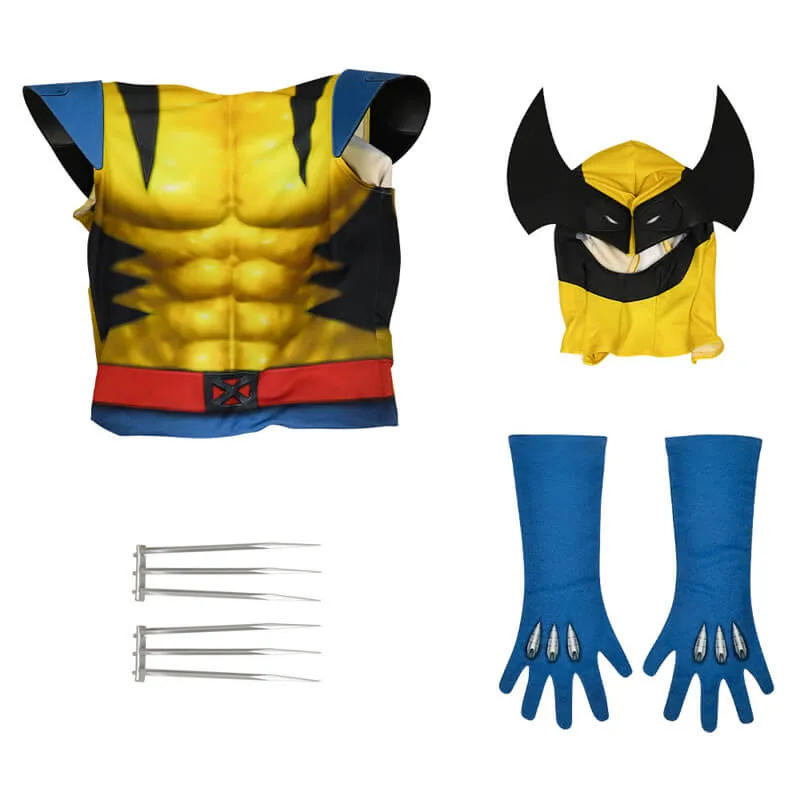 X-Men 97 Wolverine Cosplay Bodysuit Adults Wolverine Jumpsuit with Mask BEcostume