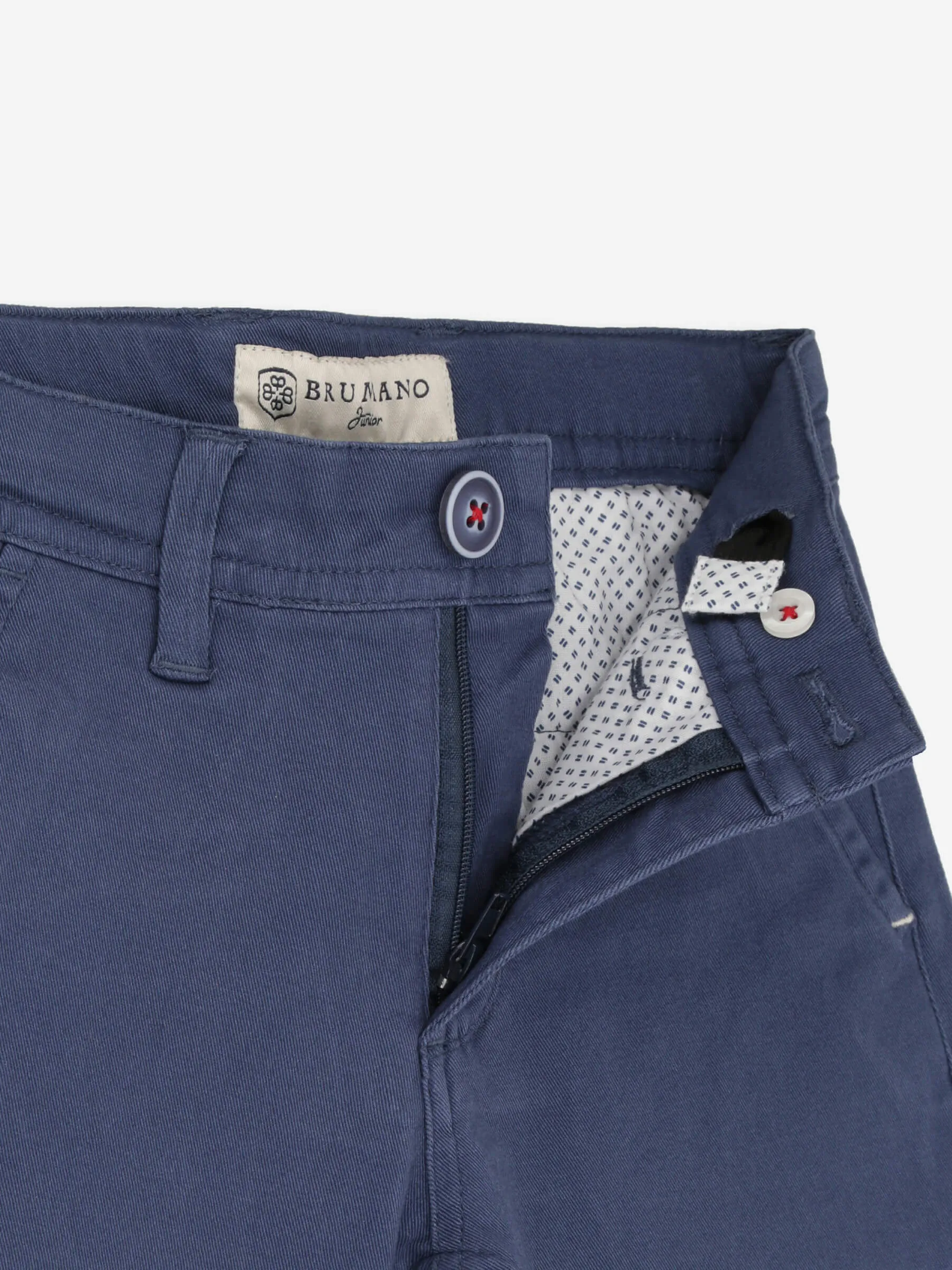 Yale Blue Chino With Flap Pockets