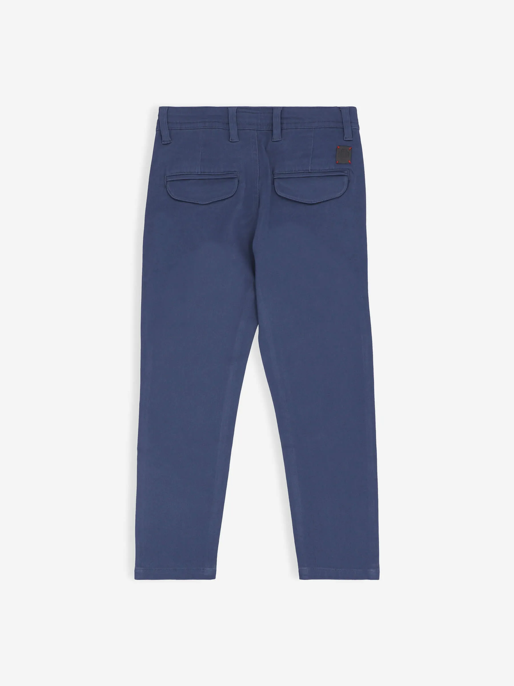 Yale Blue Chino With Flap Pockets