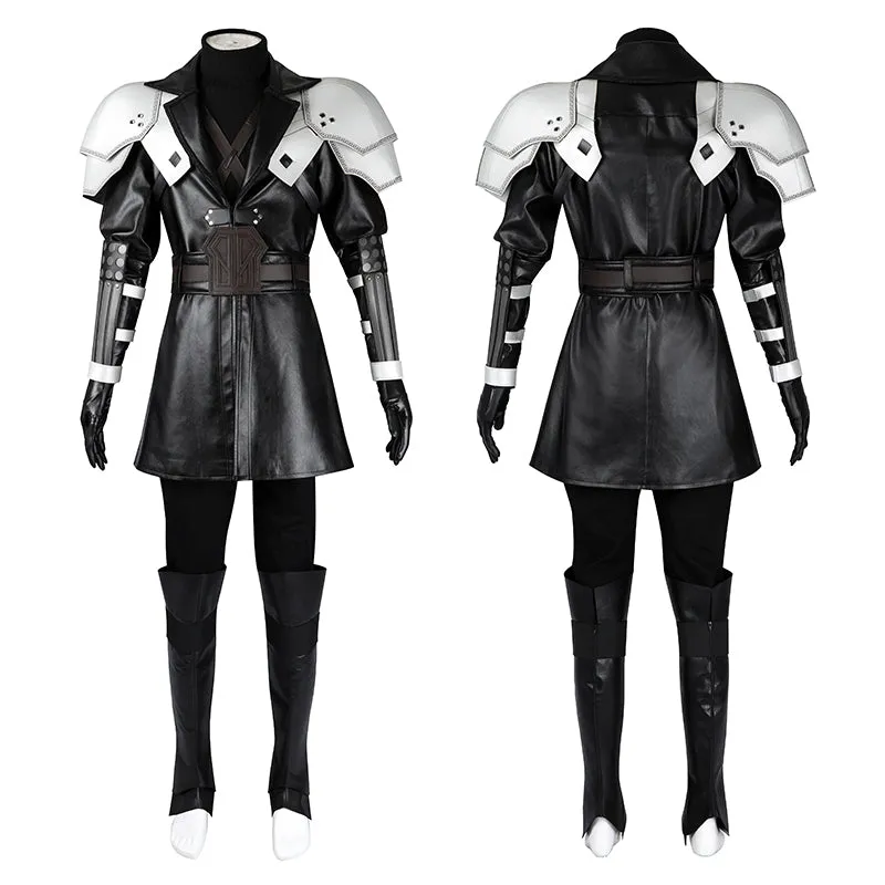 Young Sephiroth Cosplay FF7EC Sephiroth Costume Final Fantasy Sephiroth Halloween Leather Suit BEcostume