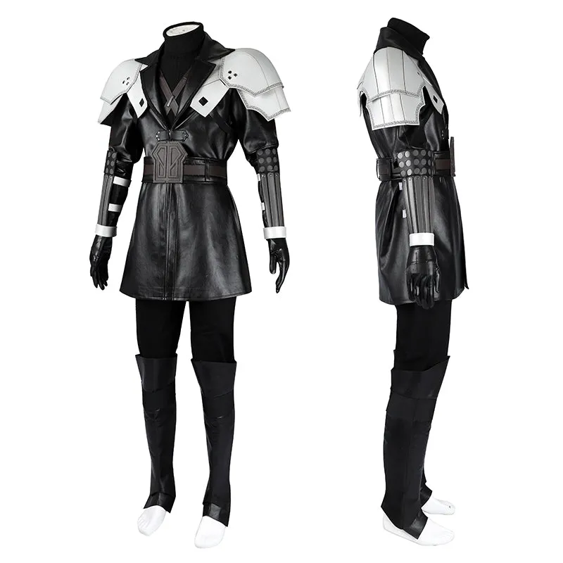 Young Sephiroth Cosplay FF7EC Sephiroth Costume Final Fantasy Sephiroth Halloween Leather Suit BEcostume